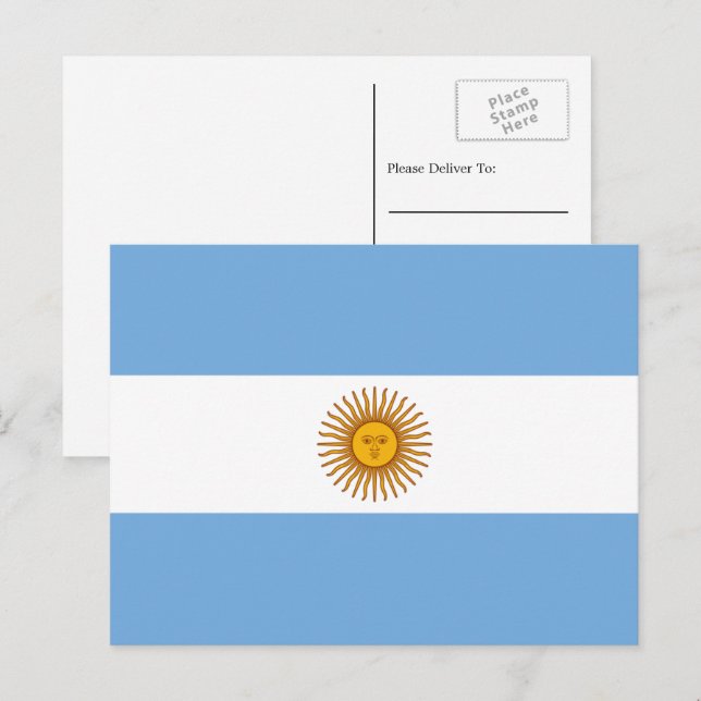 Argentine Flag, Flag of Argentina Postcard (Front/Back)