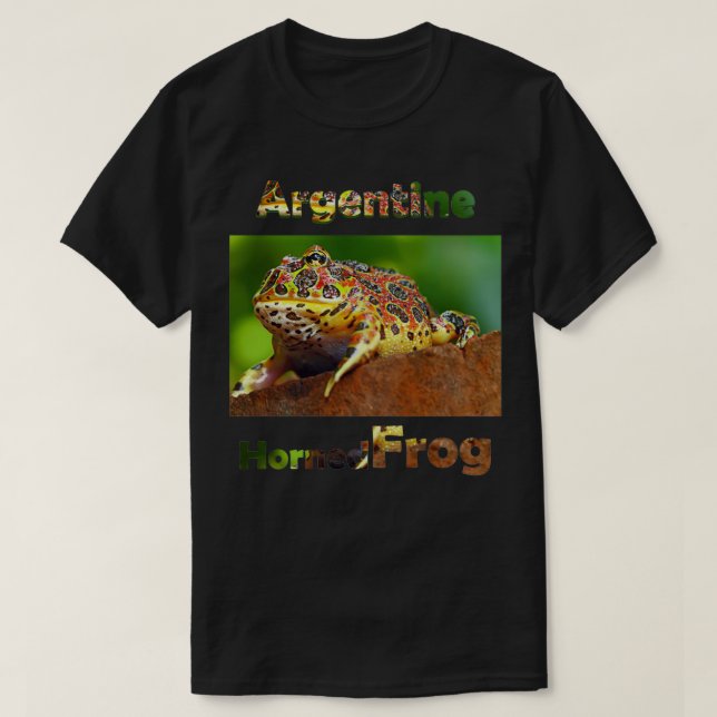 Argentine Horned Frog T-Shirt (Design Front)