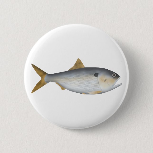 Argentine Menhaden 6 Cm Round Badge (Front)