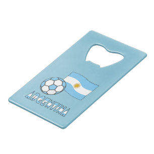 Argentine Soccer Ball and Flag Argentina