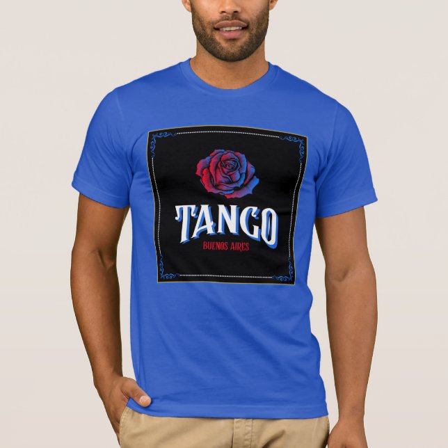 Argentine Tango Buenos Aires Fileteado Porteño T-Shirt (Front)