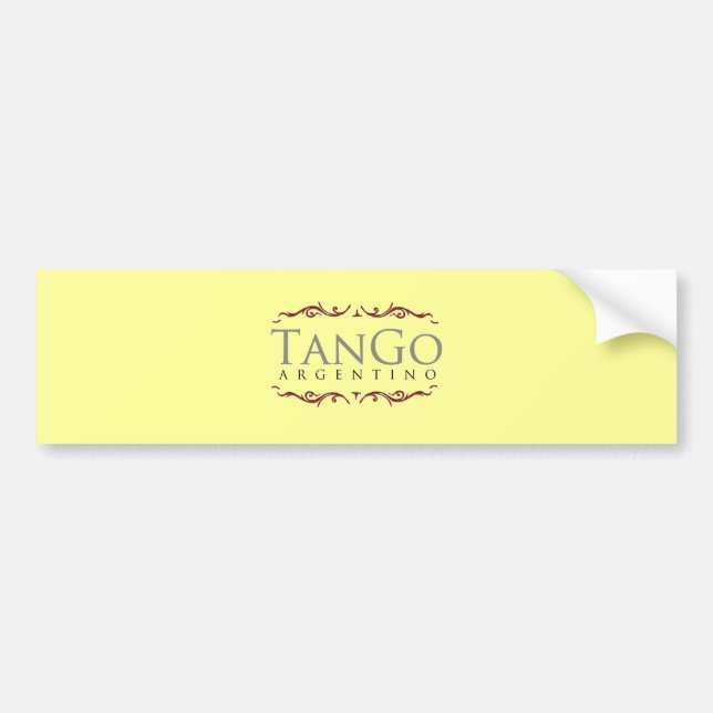Argentine tango bumper sticker (Front)