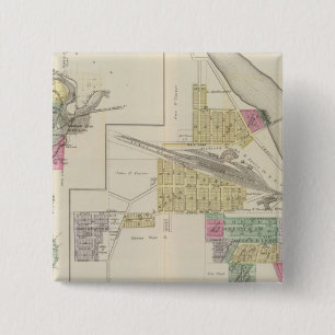 Argentine, Wyandotte County, Edwardsville, Kansas 15 Cm Square Badge