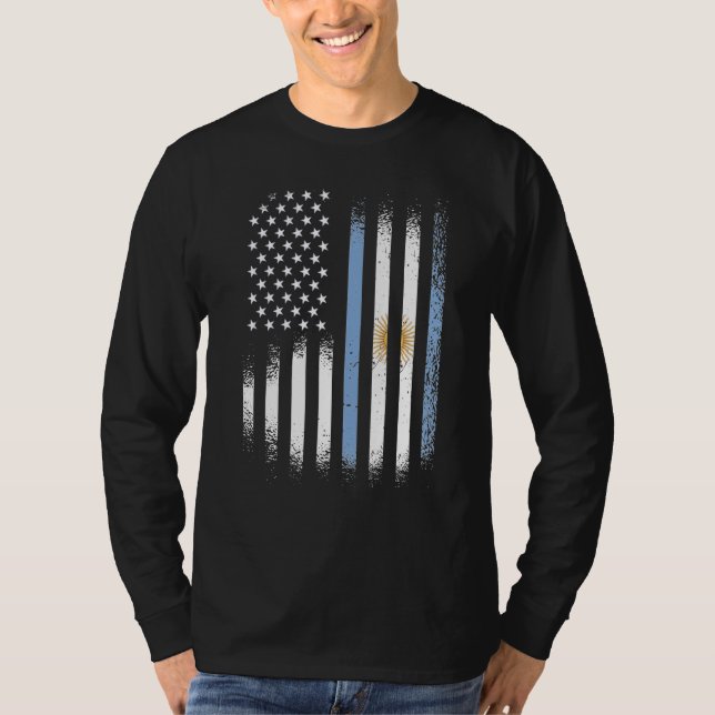 Argentinian American Hispanic Heritage Month Patri T-Shirt (Front)