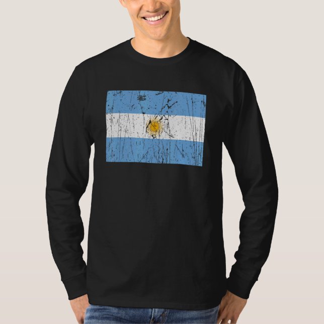 Argentinian Argentina Flag Pride Argentinian Flag T-Shirt (Front)