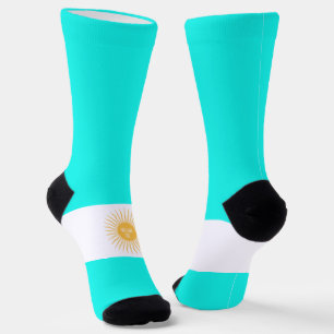 Argentinian flag-coat of arms socks
