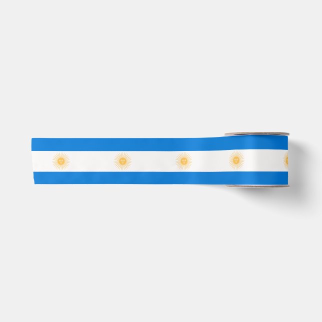 Argentinian flag satin ribbon (Front)