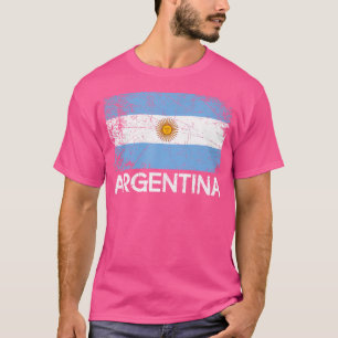 Argentinian Flag  Vintage Made In Argentina Gift T-Shirt