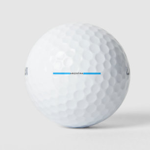 Argentinian minimalistic flag golf balls