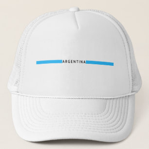 Argentinian minimalistic flag trucker hat