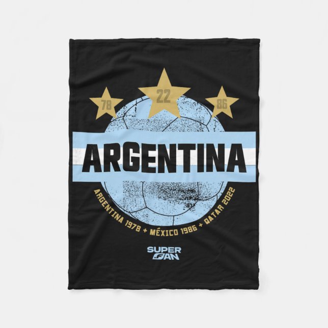 Argentinian Soccer Fan World Cup 2026 _2  Fleece Blanket (Front)