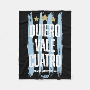 Argentinian Soccer Fan World Cup 2026 _3 Fleece Blanket