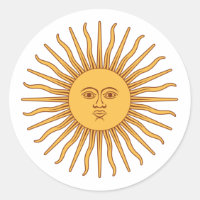 Argentinian Sun of May (Sol de Mayo Argentino) 