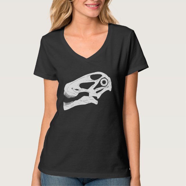 Argentinosaurus Skull Fossil Hunter T-Shirt (Front)