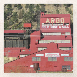 Argo Gold Mine & Mill, Idaho Springs, Colorado Glass Coaster