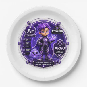 ARGON BALLOON PAPER PLATE