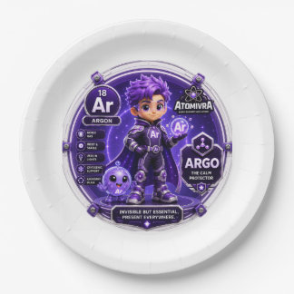 ARGON BALLOON PAPER PLATE