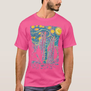 Argonath Starry Night Van Gogh Style  T-Shirt
