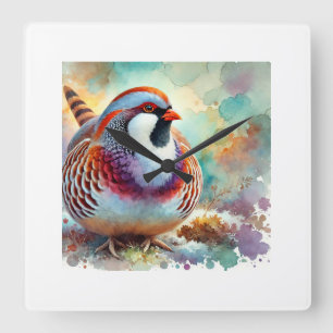 Argos perlado 070824AREF104 - Watercolor Square Wall Clock