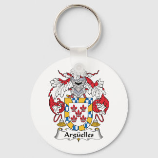 Arguelles Family Crest Key Ring