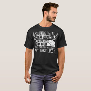 Arguing With Political Science Major Wrestling Pig T-Shirt