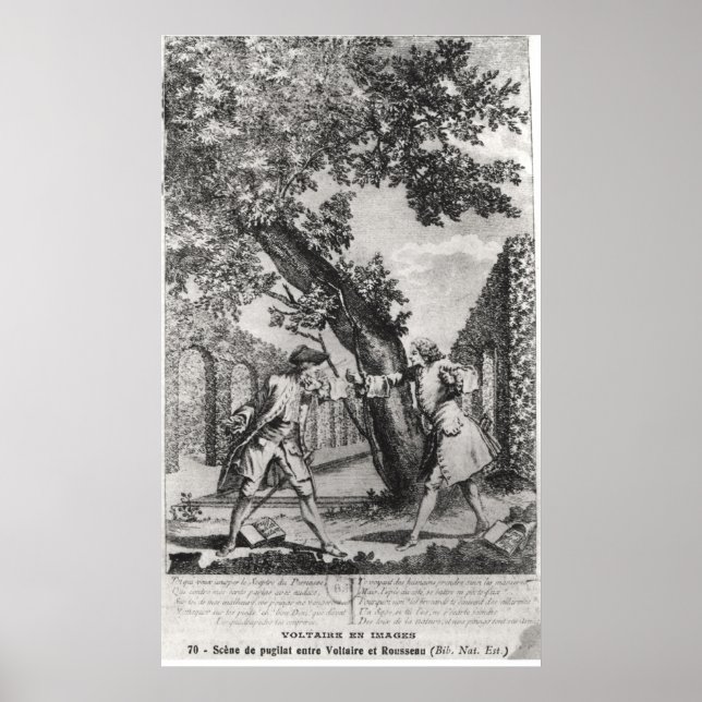 Argument between Jean-Jacques Rousseau Poster (Front)