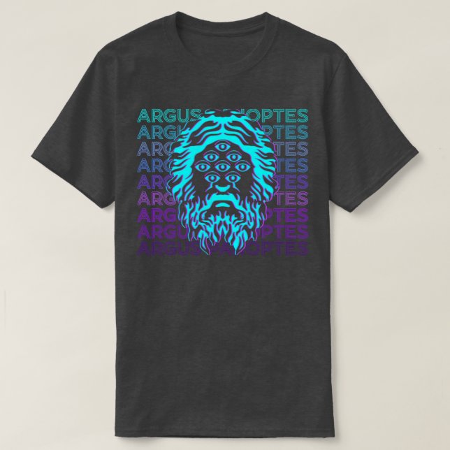 Argus Panoptes Argos Greek Mythology Retro Argus P T-Shirt (Design Front)