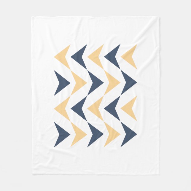 Argyle arrows fleece blanket (Front)