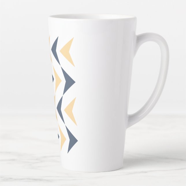 Argyle arrows latte mug (Right)