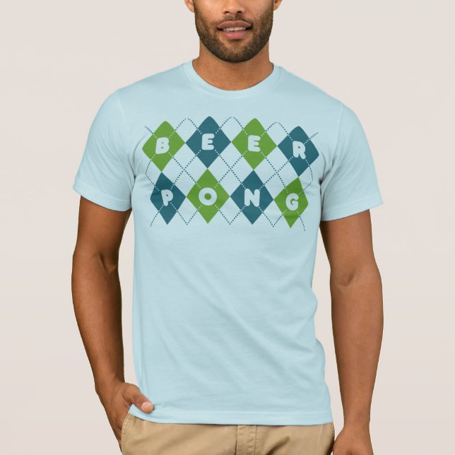 Argyle Beer Pong T-Shirt (Front)
