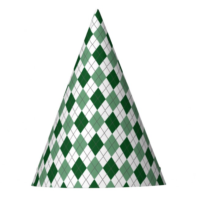 Argyle Birthday Party Hat (Front)