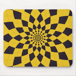 Argyle Burst/Flower - Taxi Mouse Pad