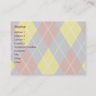 Argyle - Chubby Business Card