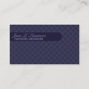 Argyle Design (deep purple) Business Card