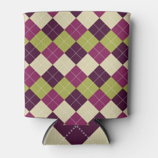 Argyle Diamond: Classic Seamless Pattern Can Cooler