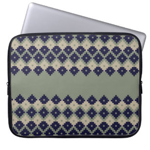 Argyle fair isle seamless pattern designabstract, laptop sleeve