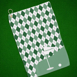 Argyle Golfing Golf Towel