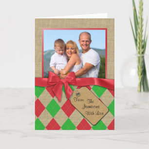 Argyle Holiday Photo Card