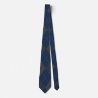 Argyle Monogram Hidden Initial Dark Blue Grey