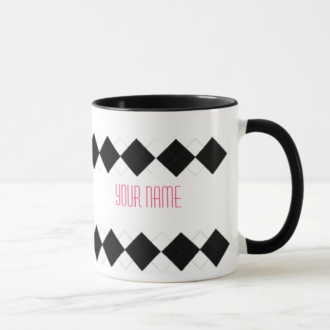 Argyle Mug - Personalised (Right)