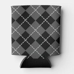 ARGYLE PATTERN CAN COOLER
