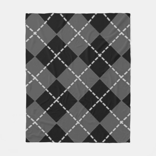 ARGYLE PATTERN FLEECE BLANKET (Front)