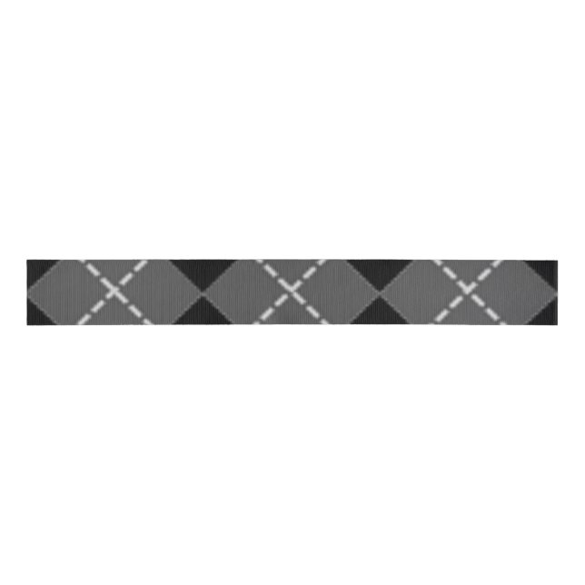 ARGYLE PATTERN GROSGRAIN RIBBON (Front)