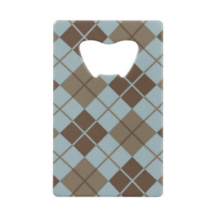 Argyle Pattern in Blue and Taupe