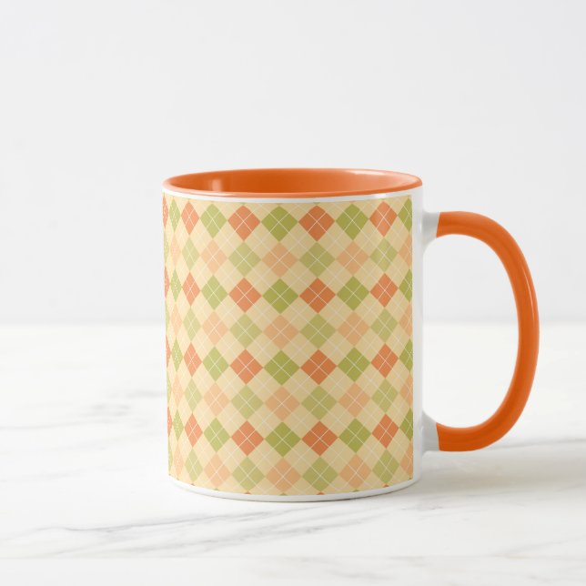 Argyle Pattern Mug (Right)