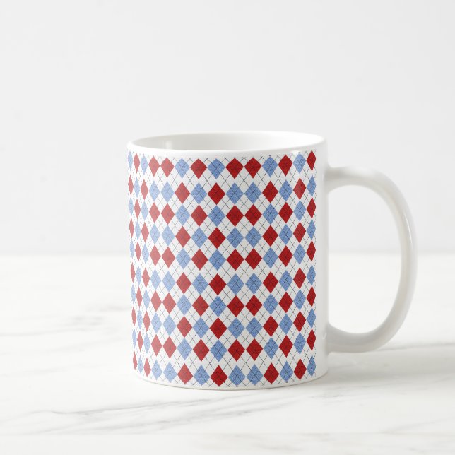 Argyle Pattern Mug (Right)