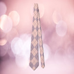 Argyle Pattern Pink and Purple Tie<br><div class="desc">Are you a fan of an argyle pattern?  This tie has a pink and purple argyle pattern with black accents.</div>
