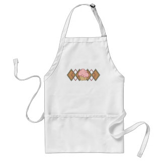 Argyle Pink Cupcake Standard Apron