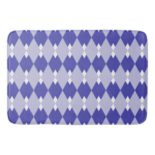 Argyle Plaid Pattern_4A46B0 Bath Mat