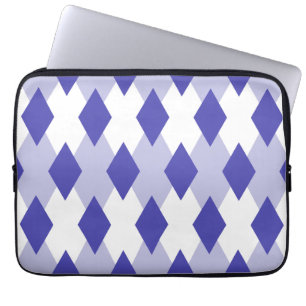 Argyle Plaid Pattern_4A46B0 Laptop Sleeve